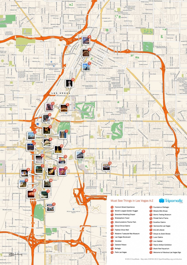Printable Map Of Las Vegas Strip 2018