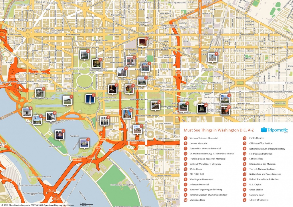 Free Printable Map Of Washington D.c. Attractions. | Washington Dc - Printable Street Map Of Washington Dc