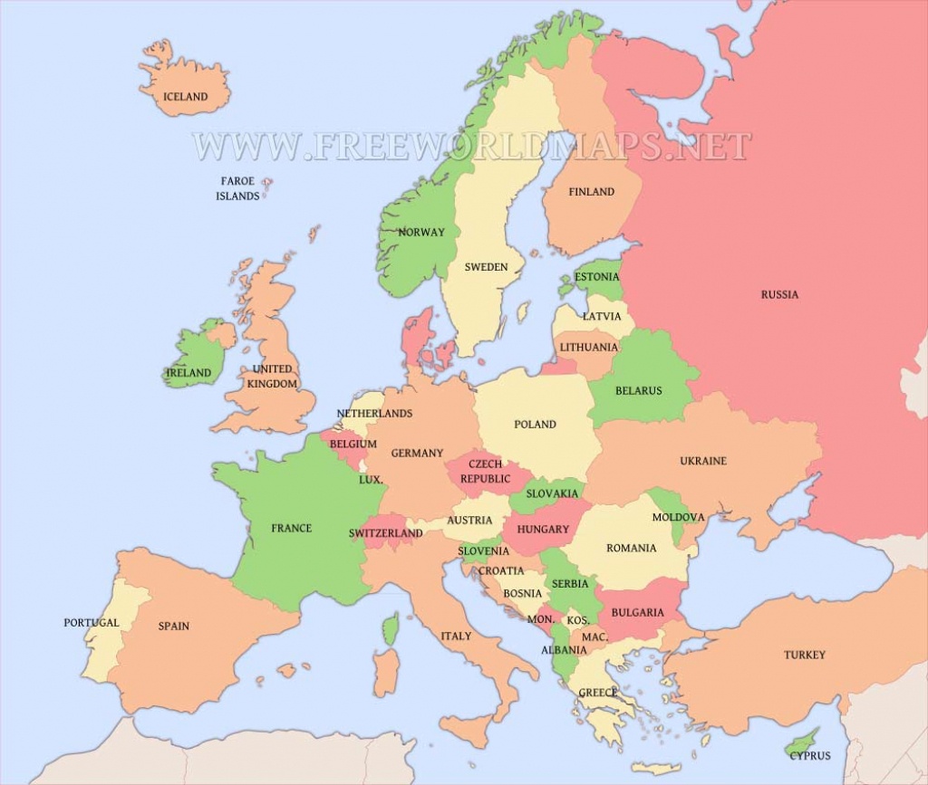 Free Printable Maps Of Europe - Europe Map Puzzle Printable