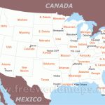 Free Printable Maps Of The United States   Free Printable Us Maps State And City