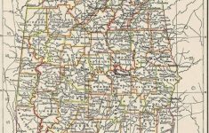 Free Printable Old Map Of Alabama From 1885. #map #usa | Maps And - Alabama State Map Printable