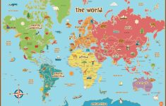Free Printable World Map For Kids Maps And | Vipkid | World Map Wall - Free Printable Custom Maps
