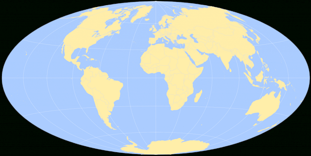 Free Printable World Maps - Round World Map Printable