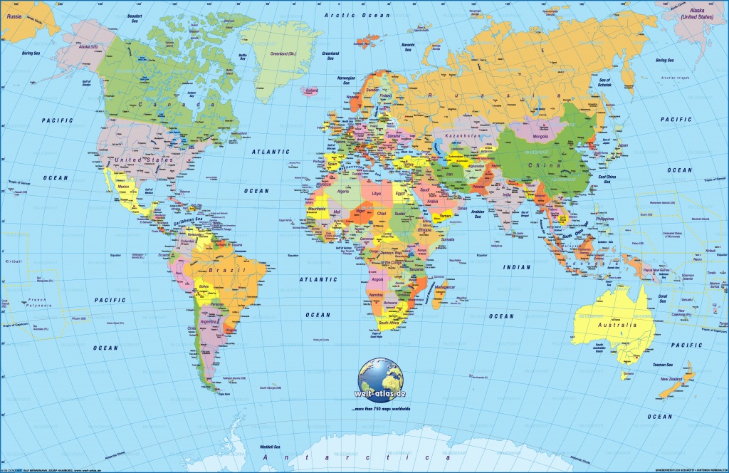 Free Printable World Maps | Sitedesignco - Free Printable World Map For Kids