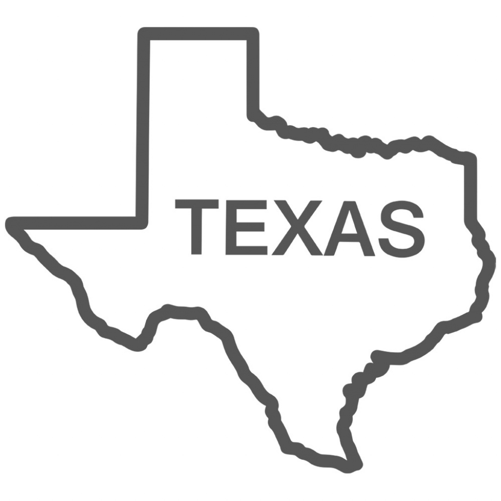 Free Texas Outline, Download Free Clip Art, Free Clip Art On Clipart - Texas Map Outline Printable