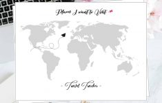 Free Travel Tracker Printable - Printable Travel Maps