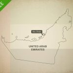 Free Vector Map Of United Arab Emirates | One Stop Map   Outline Map Of Uae Printable