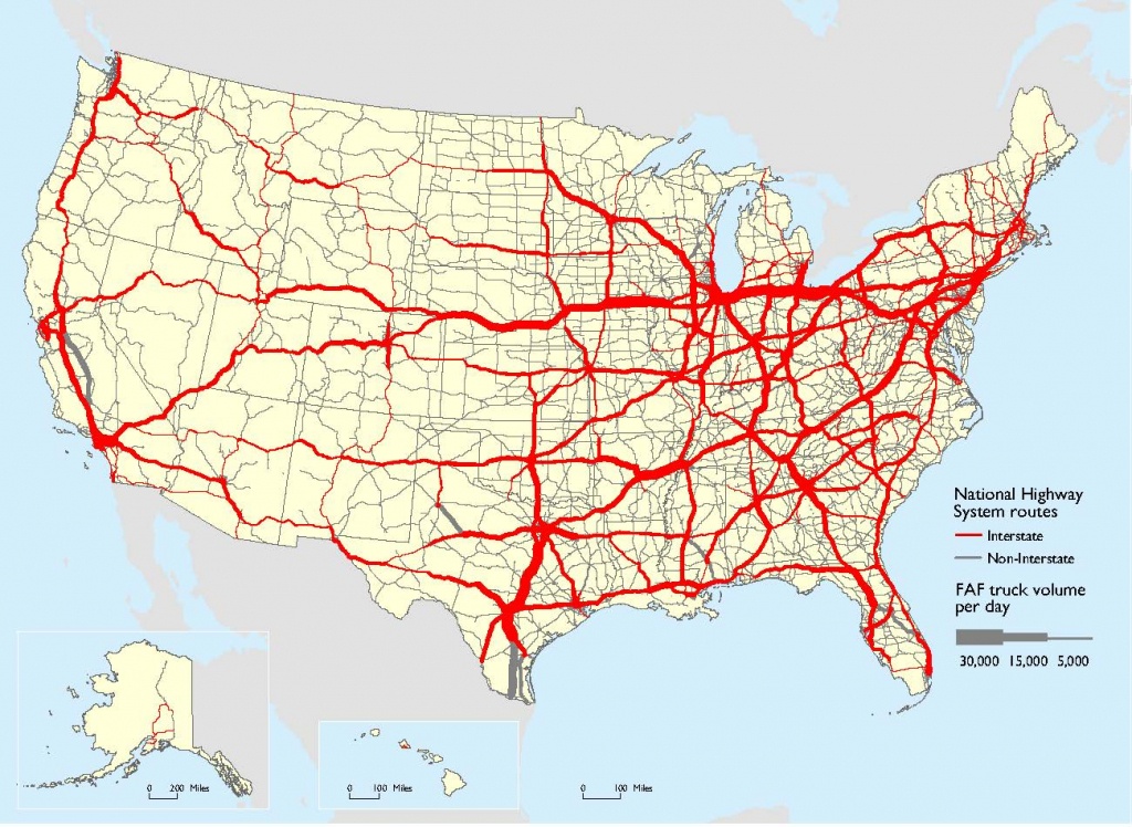 Freight Facts &amp;amp; Figures 2017 - Chapter 3 The Freight Transportation - California Truck Routes Map