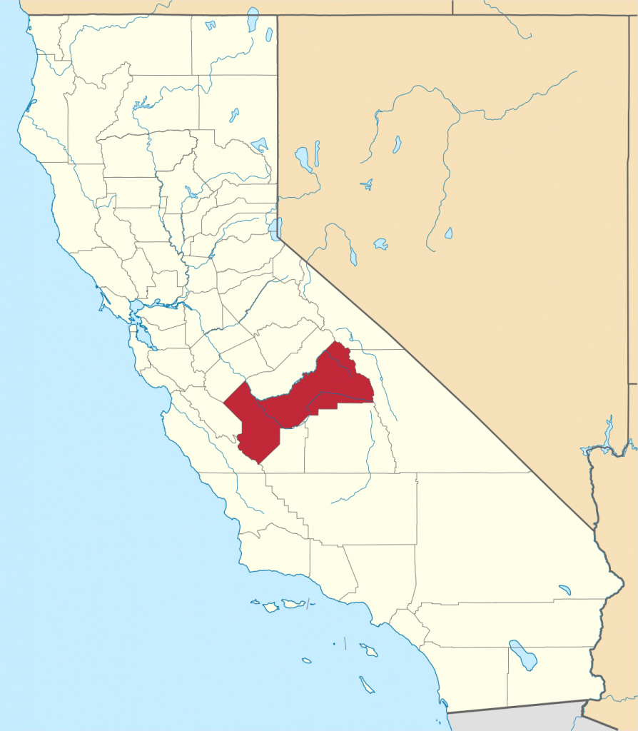 Fresno County, California - Wikipedia - Fresno California Map