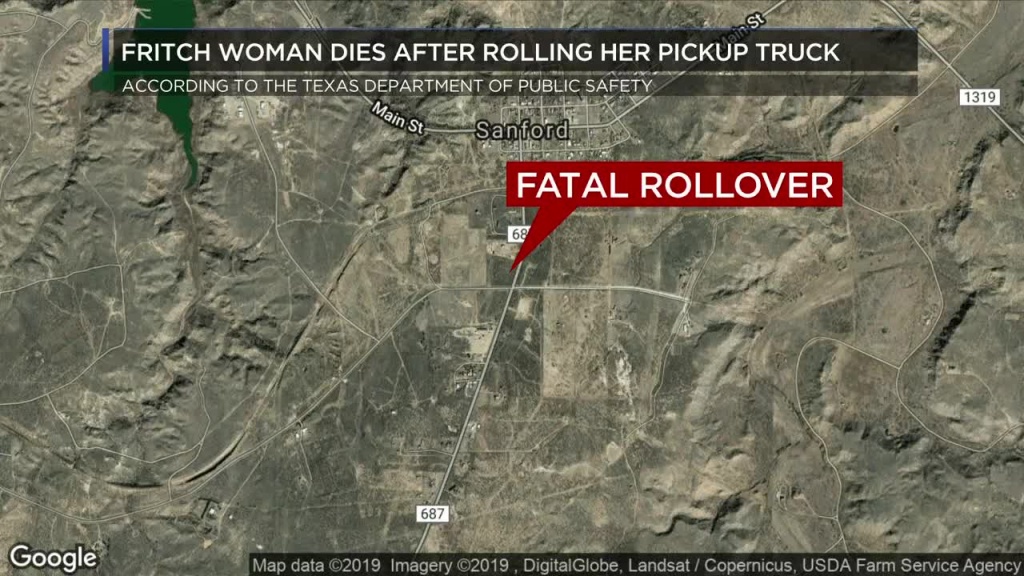 Fritch Woman Killed In Monday Afternoon Crash Near Sanford - Fritch Texas Map