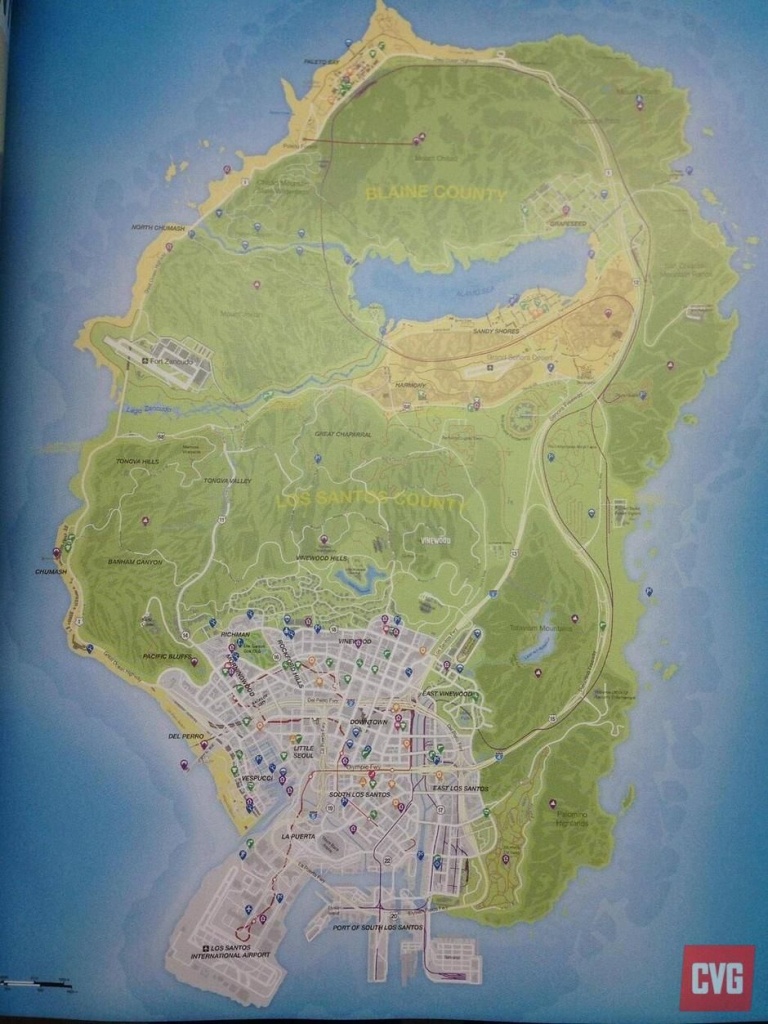 Full Gta 5 Map Leaked Online | Game Lovers.. | Grand Theft Auto, Map - Gta 5 Map Printable