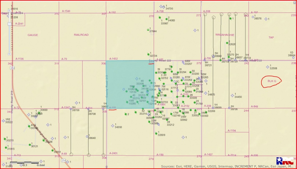 Gaines County Texas Oil And Gas Permits - Gaines County, Tx - Gaines County Texas Section Map