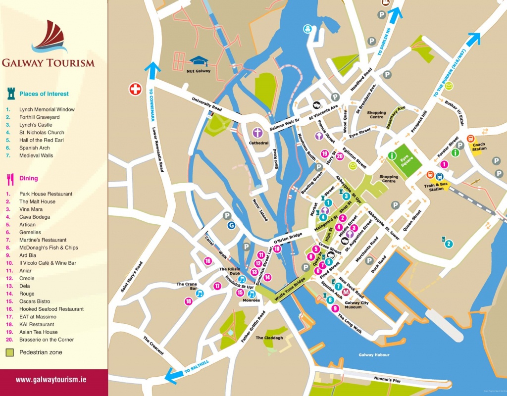Galway Tourist Map - Galway City Map Printable