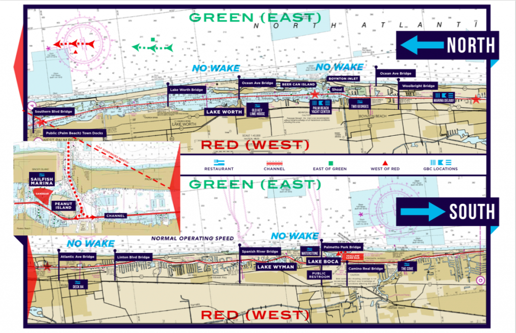Gbc&amp;#039;s Custom Intracoastal Waterway Map - Intracoastal Waterway Florida Map