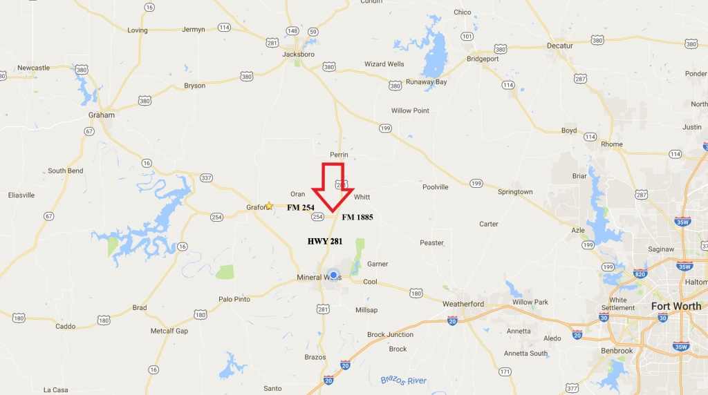 General Map - 160 Acre Cattle &amp;amp; Hunting Property, North Mineral - Mineral Wells Texas Map