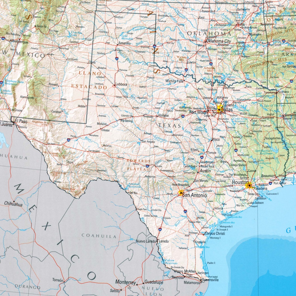 Géographie Du Texas — Wikipédia - Map Of Texas Coastline