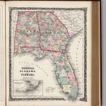Georgia, Alabama, And Florida.   David Rumsey Historical Map Collection   Map Of Georgia And Florida