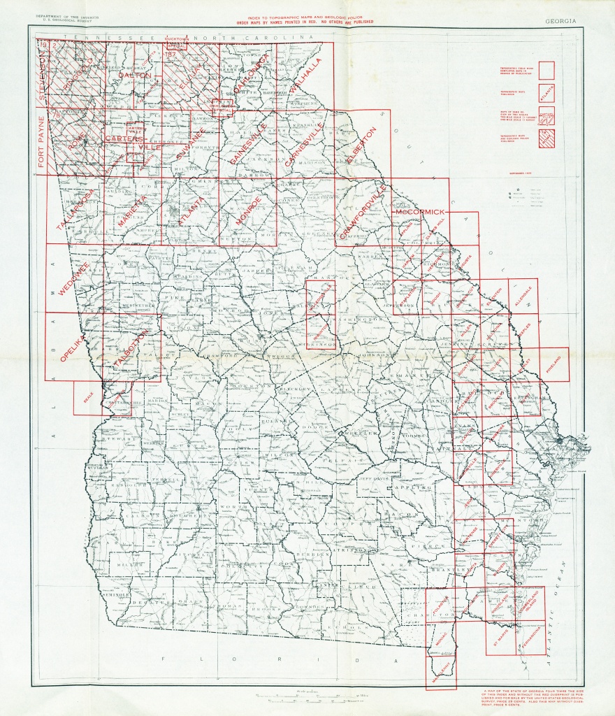 Georgia Historical Topographic Maps - Perry-Castañeda Map Collection - Printable Map Of Columbus Ga