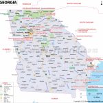 Georgia Map, Map Of Georgia (U.s. State)   Georgia State Map Printable