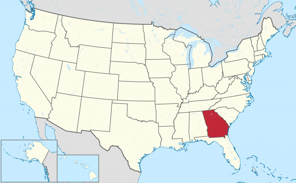 Georgia (U.s. State) - Wikipedia - Us Map Of Alabama And Florida