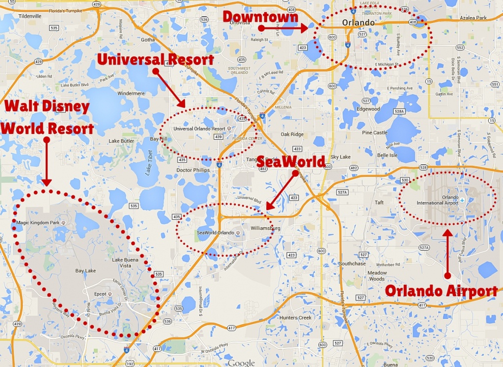 Getting Around The Orlando Theme Parks - The Trusted Traveller - Florida Parks Map