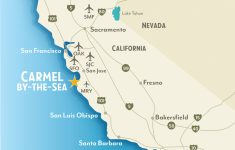 Getting To &amp; Around Carmel-By-The-Sea, California - Charming California Map