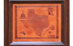 Glenderson's Leather Wall Decor: Products - Texas Map Wall Decor