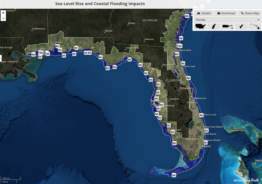 Global Warming Florida Map | Map North East - Florida Map After Global Warming