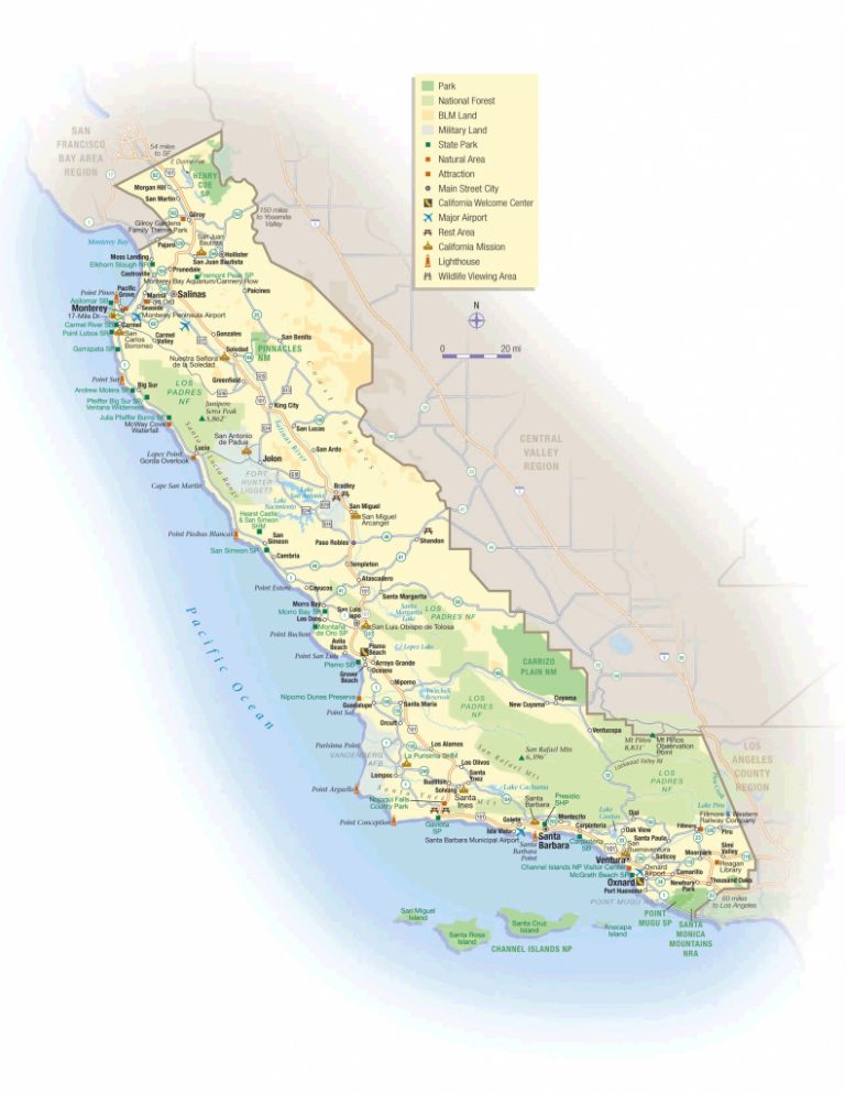 Google Map Of California Coast – Map Of Usa District - Charming ...