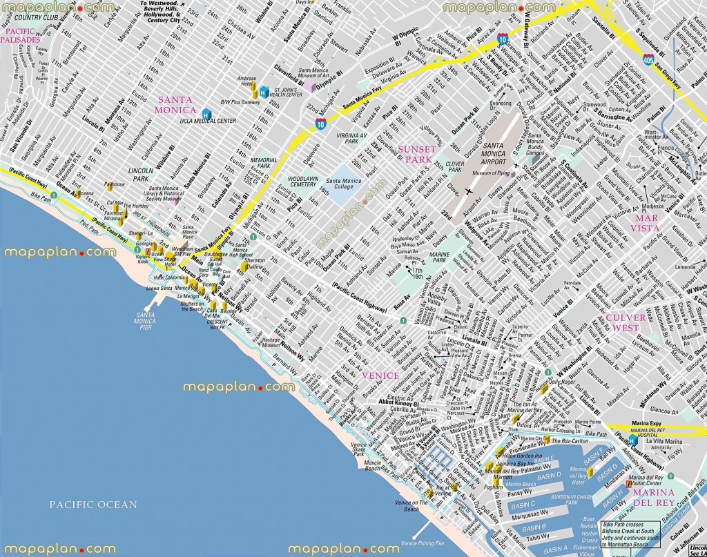 Google Map Venice Beach California – Map Of Usa District - Venice Beach California Map