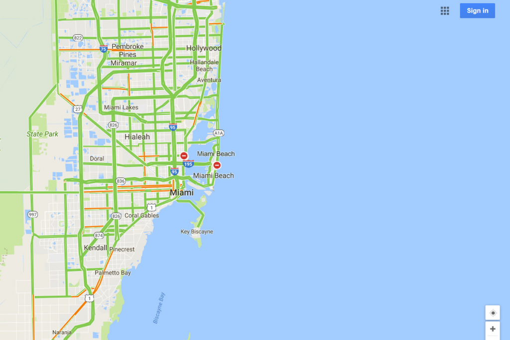Google Maps Will Mark Closed Roads Live As Hurricane Irma Hits - Florida Road Map Google