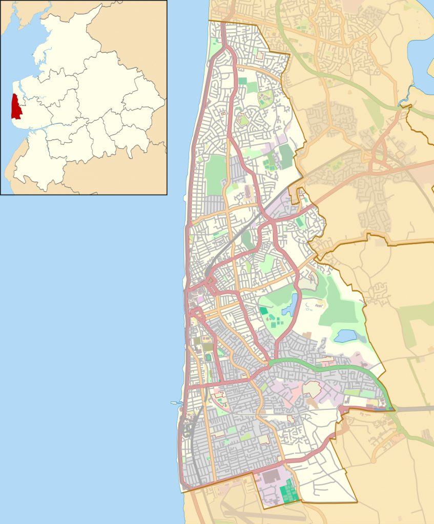 Printable Map Of Blackpool