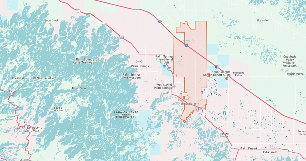 Greater Palm Springs Cities | Explore The Palm Springs Region - Indian Wells California Map