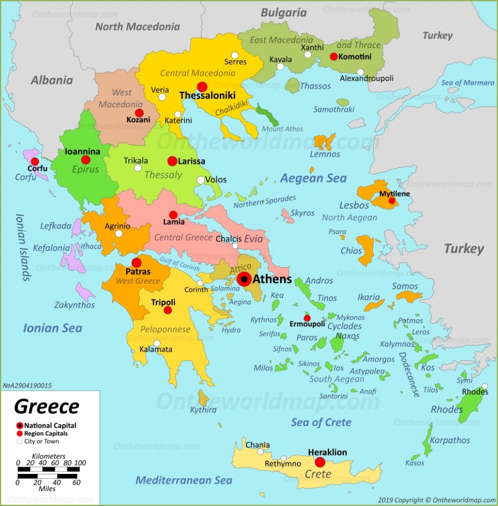 Greece Maps | Maps Of Greece - Printable Map Of Greece