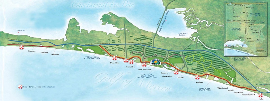 Guide To South Walton Florida Beaches | 30A Beaches Map - Where Is Seacrest Beach Florida On The Map