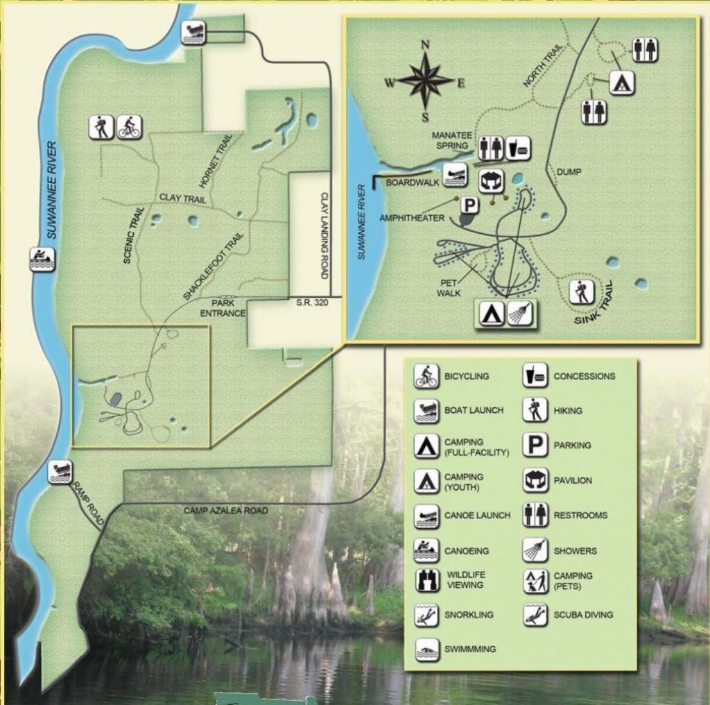 Guide To Springs In North Florida - Central Florida Springs Map