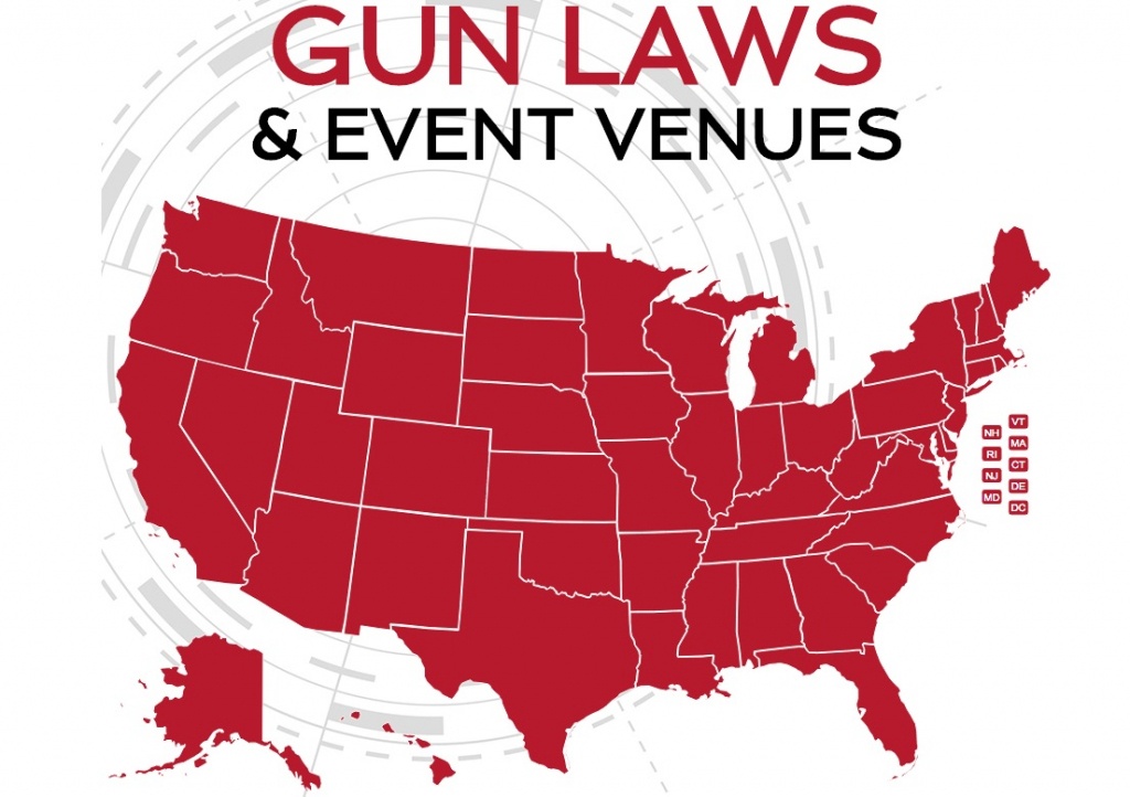 Gun Laws &amp;amp; Event Venues Interactive State-By-State Map - Texas Concealed Carry States Map