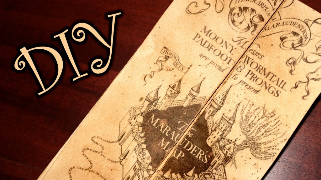 Harry Potter Marauder&amp;#039;s Map - Diy - Youtube - Marauders Map Printable