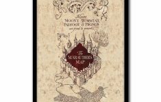 Harry Potter - The Marauder's Map - Poster Print Art, Licensed - Harry Potter Marauders Map Printable