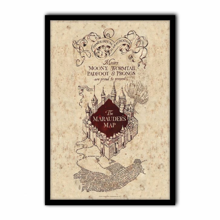 Harry Potter - The Marauder's Map - Poster Print Art, Licensed - Harry ...