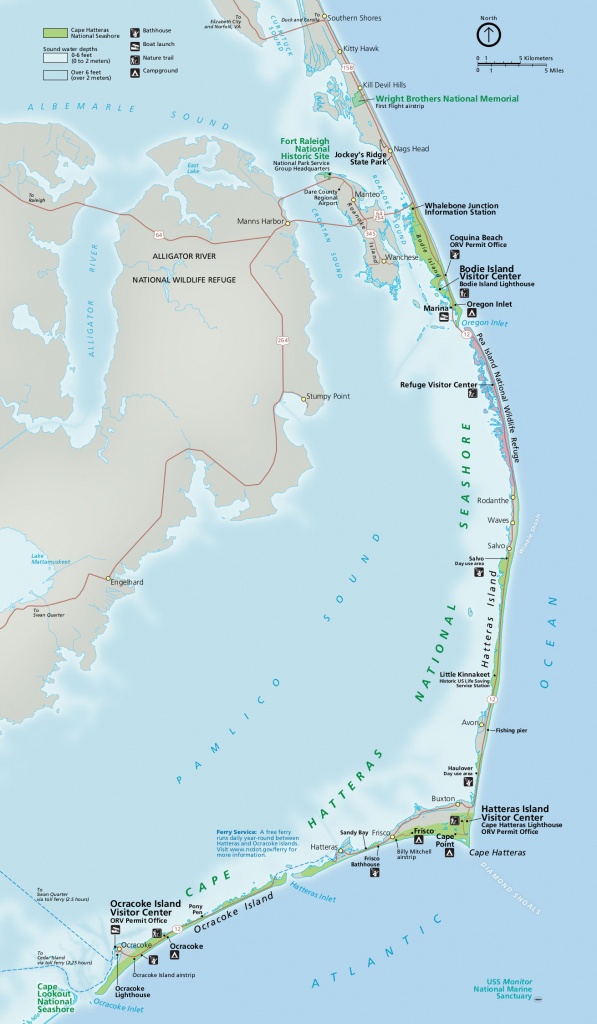 Hatteras Inlet - Wikipedia - Printable Map Of Outer Banks Nc