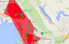 Here S A Pg E Map Showing Where The Power Currently Out Curbed Sf - Pge Outages Map California