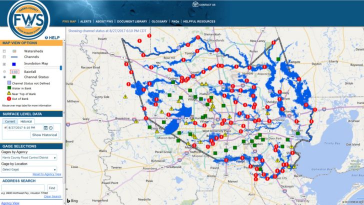 Harris County Texas Flood Map