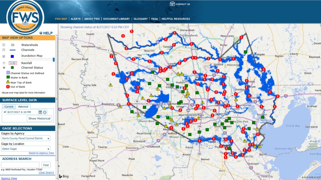 Here&amp;#039;s How The New Inundation Flood Mapping Tool Works - Katy Texas Flooding Map