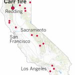 Here's Where The Carr Fire Destroyed Homes In Northern California   Fire Map California 2018