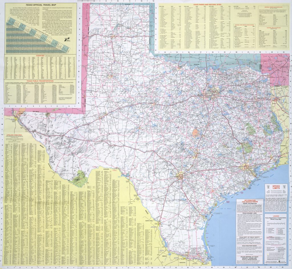 Historic Road Maps Perry Castañeda Map Collection Ut Library Online Road Map Of Texas