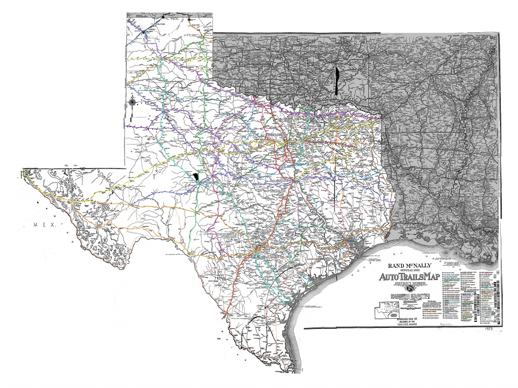 Historic Texas Highway Signage | Thc.texas.gov - Texas Historical - Rand Mcnally Texas Road Map
