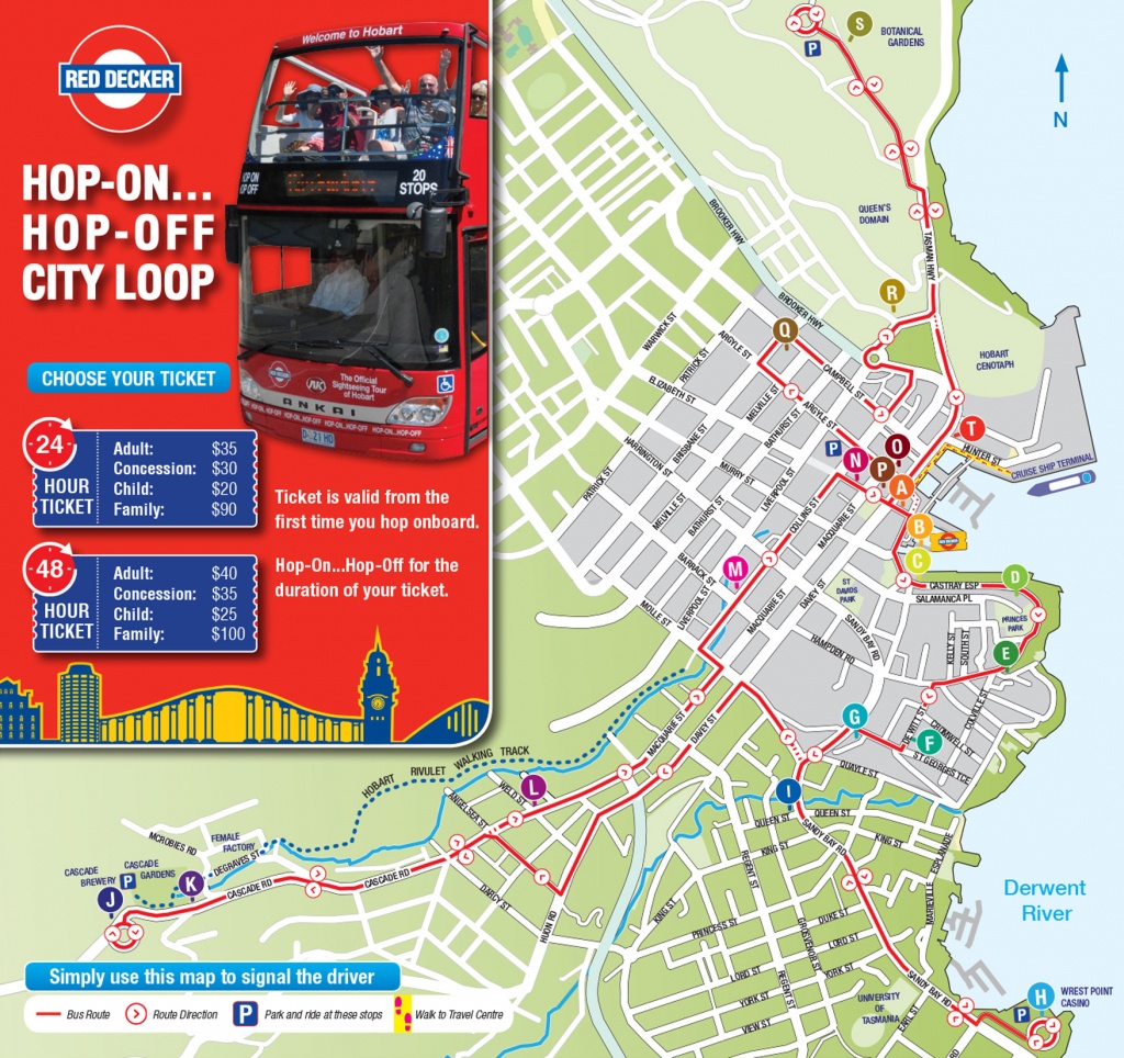 Hobart Tasmania Australia Cruise Port Of Call - Printable Street Map Of Port Macquarie