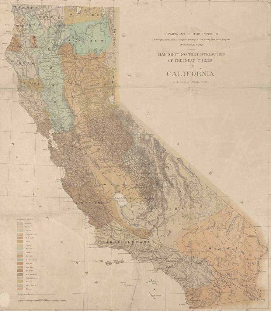Home - Indigenous Peoples Of California: Related Resources At The - California Indian Map
