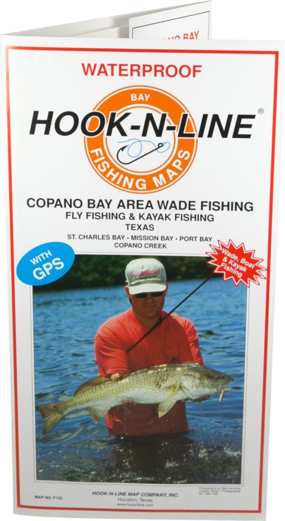 HookNLine Map F133 Copano Bay Wade Fishing Map (With Gps